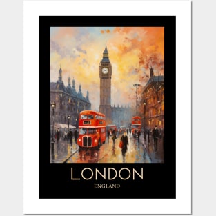 An Impressionist Painting of London - England Posters and Art